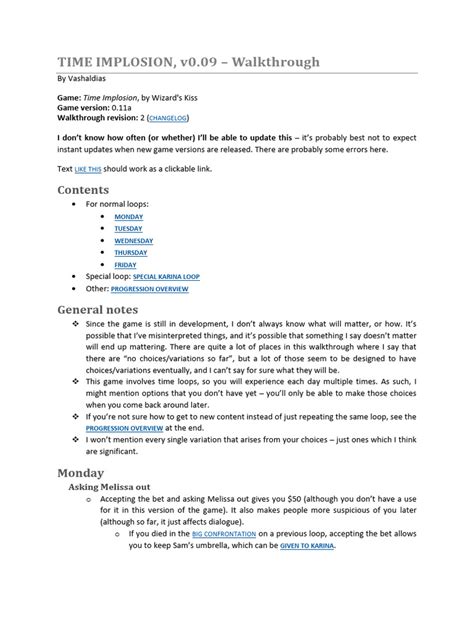 S RT STALK R, v0.11a – Walkthrou .